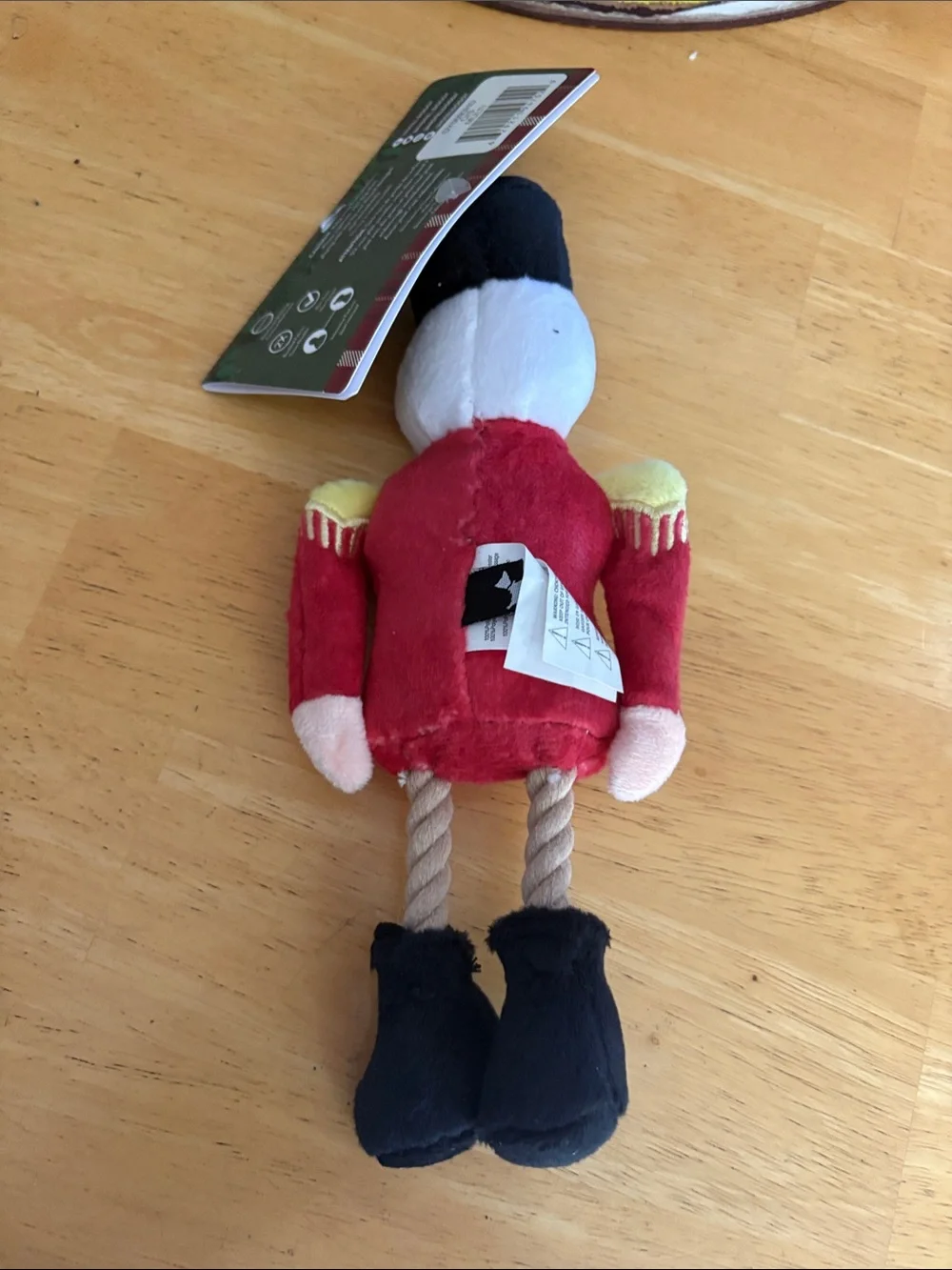 Holiday Nutcracker Plush Dog Toy - Red & Black